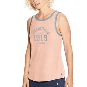 Champion Pale Blush Pink Heritage Ringer Tank Top